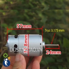 Motor 12V-24V 12900rpm Mã 555 10W