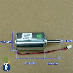 Motor 12V 2700rpm Trục 8mm 2 Vòng Bi