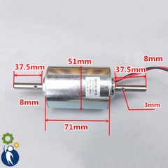 Motor 220V 2 Đầu Trục 3000rpm Tặng Kèm Diot