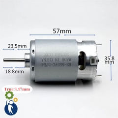 Motor 6-24V 9000rpm Mã 555VC-3754 Motor 12V 4450rpm