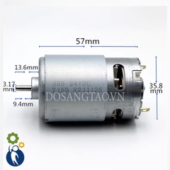Motor 6V-24V 23000rpm Mã 555 Điện Áp 12V 11300rpm
