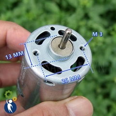 Motor 6V-9V Mã 540 24000rpm, 7.4V 19800rpm