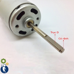 Motor 775 12-24V 3900rpm Trục D Dài