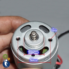 Motor 775 200W Trục Tròn Chổi Than Rời 17800rpm