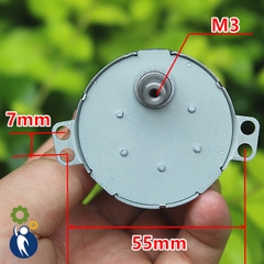 Motor Giảm Tốc 12V-24V 200rpm Trục 7mm
