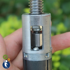 Motor Giảm Tốc 12V 640rpm 30W Có Vít Me 14mm Dài 19cm Bánh Răng Kim Loại