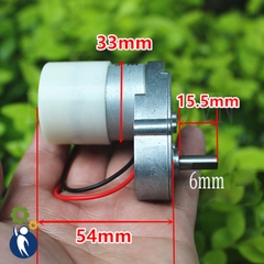 Motor Giảm Tốc 12V 65rpm 5W Bánh Răng Kim Loại