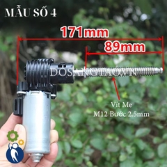 Motor Giảm Tốc 12V Có Trục Ra Vít Me M12 Bước 2.5mm
