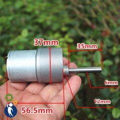 Motor Giảm Tốc 12V Mã 37 28rpm