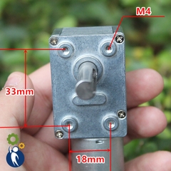 Motor Giảm Tốc 12V Mã 370 6rpm