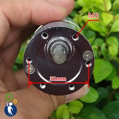 Motor Giảm Tốc 12V Mã 555 Bánh Răng Kim Loại