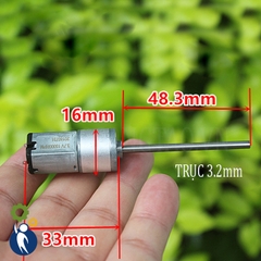 Motor Giảm Tốc 2V-5V 400rpm, 3.7V 300rpm Trục Dài Bánh Răng Kim Loại