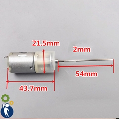 Motor Giảm Tốc 3-5V 160rpm Trục Dài
