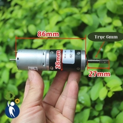Motor Giảm Tốc 3V-15V G28 7-35rpm Motor Giảm Tốc 12V 28rpm