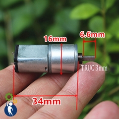 Motor Giảm Tốc 3V-6V 80rpm, 5V 66rpm Bánh Răng Kim Loại