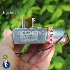 Motor Giảm Tốc 3V-9V Mã 370 18rpm Bánh Răng Kim Loại