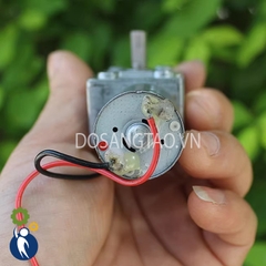 Motor Giảm Tốc 3V-9V Mã 370 18rpm Bánh Răng Kim Loại