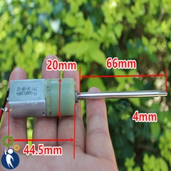 Motor Giảm Tốc 5-12V 72rpm Trục Dài