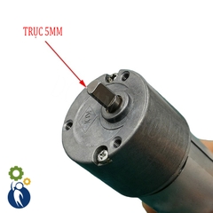 Motor Giảm Tốc 5V-12V Mã 380 36rpm Trục D 5mm Bánh Răng Kim Loại