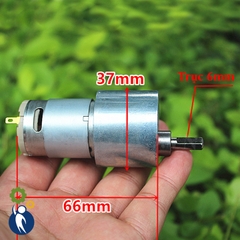 Motor Giảm Tốc 5V-24V 20rpm, 12V 10rpm Bánh Răng Kim Loại