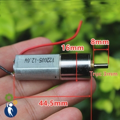 Motor Giảm Tốc 6-12V Mã 122005 32rpm