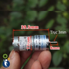 Motor Giảm Tốc 6V 100rpm Mã 370 Bánh Răng Kim Loại