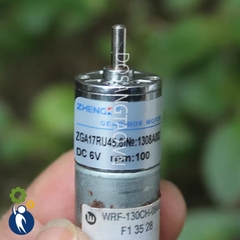 Motor Giảm Tốc 6V 100rpm Mã 370 Bánh Răng Kim Loại