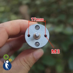 Motor Giảm Tốc 6V Mã 370 66rpm Bánh Răng Kim Loại