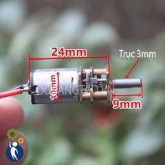 Motor Giảm Tốc N20 1.5V-6V 65rpm Điện Áp 3.7V 40rpm