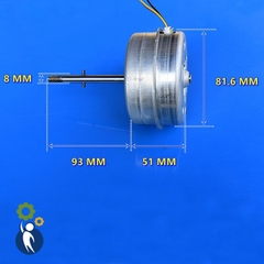 Motor Không Chổi Than 12V-24V Nidec 1000-3200rpm Trục 8mm Gắn Cánh Quạt Gió