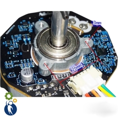 Motor Không Chổi Than 12V-24V Nidec 1900rpm 42F Trục 8mm Gắn Cánh Quạt Gió