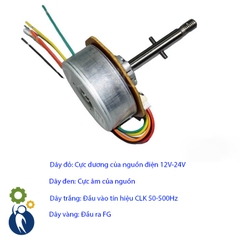 Motor Không Chổi Than 12V-24V Nidec 1900rpm 42F Trục 8mm Gắn Cánh Quạt Gió