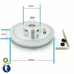 Pulley Trục 8mm - 80 răng