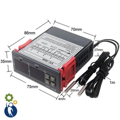 Bộ Điều Khiển Nhiệt Độ STC-3008 2 Đầu Dò Nhiệt AC 110-220V
