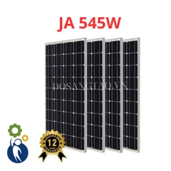 Tấm Pin Năng Lượng Mặt Trời JA 545W 2 Mặt Kính – Hàng Cấp A Chính Hãng
