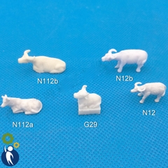 Trâu Mô Hình Dáng Nằm Dài 3.5cm Mã 112b