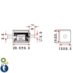 Van Điện Từ 3V Mã 0520D Thường Đóng