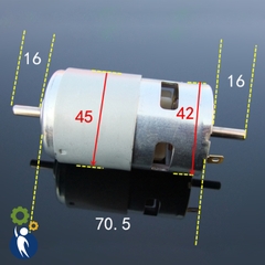 Motor 795 2 Đầu Trục