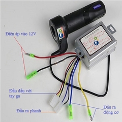 Tay Ga Xe Điện Có Công Tắc