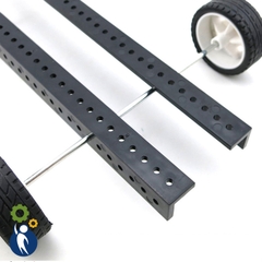 Thanh Nhựa V Lỗ Dài 15cm