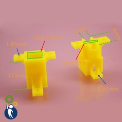 Khớp Nối Thanh Nhựa Vuông 7x7mm