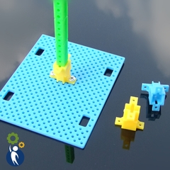 Khớp Nối Thanh Nhựa Vuông 7x7mm