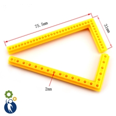 Thanh Nhựa Chữ Thập L 31x75mm