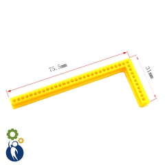 Thanh Nhựa Chữ Thập L 31x75mm