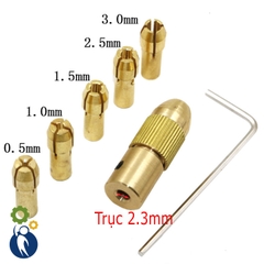 Bộ Đầu Kẹp Mũi Khoan Trục 2.3mm