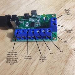 Bộ Điều Khiển Từ Xa Động Cơ Không Chổi Than Tín Hiệu CLK/PWM Minebea/Nidec, Chế Điều Khiển Từ Xa Quạt Gió Nhanh Chậm Tiến Lùi