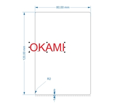 Decal in mã vạch PVC 80x120 x100m