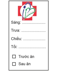 Tem chia liều dùng thuốc 20x35 ( 10 tờ)