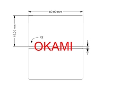 Decal nhiệt 80x45 x50m, in sẵn nội dung theo yêu cầu