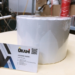 Tem nhãn decal in mã vạch 50x35 x100m